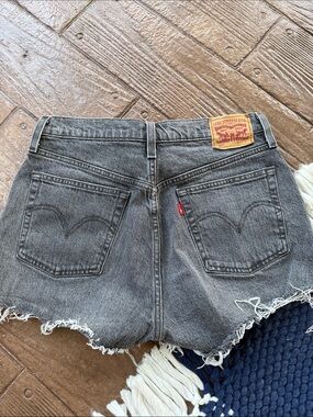 Levi's Women's 501 Black Denim Cutoff Shorts